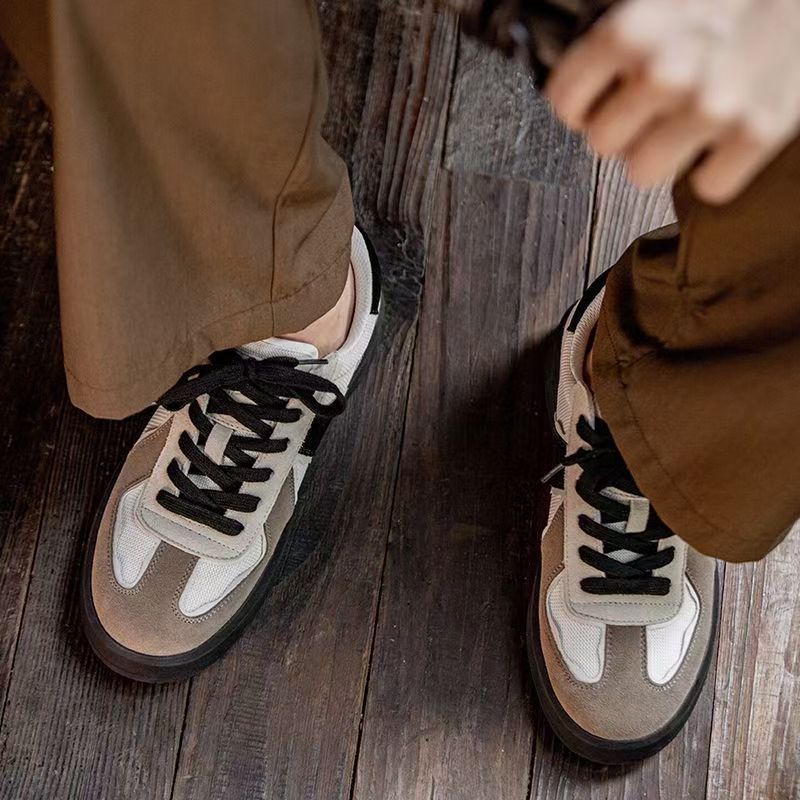 Panda german army trainers (gats) for men, spring 2026 collection: thick-soled, height-increasing, athletic casual sneakers - versatile and trendy footwear