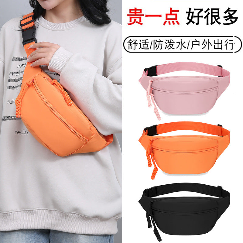 Cross-border fashion breast bag, women's Oxford casual shoulder bag, diagonal span, new backpack, trendy waist bag, messenger bag, wholesale none.