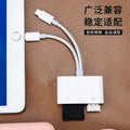 Sd+tf card reader for phones, computers, tablets, dslr cameras - usb dual port 3-in-1 adapter