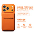 iphone 17 pro max leather case card holder phone case apple 16 vegan leather matte anti-drop protective cover