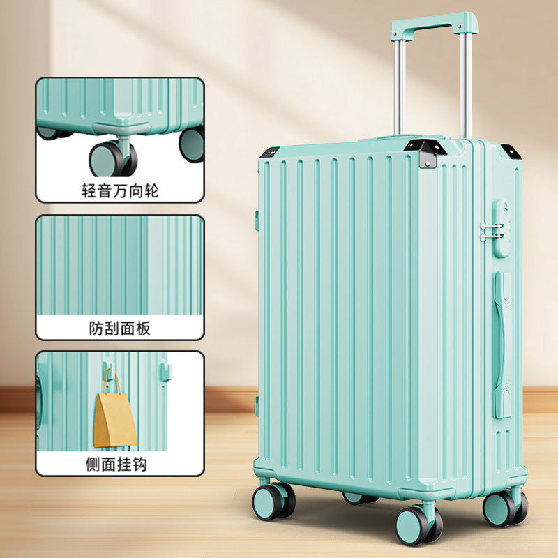 New suitcase 24-inch student trolley suitcase universal silent wheel suitcase large capacity boarding password case