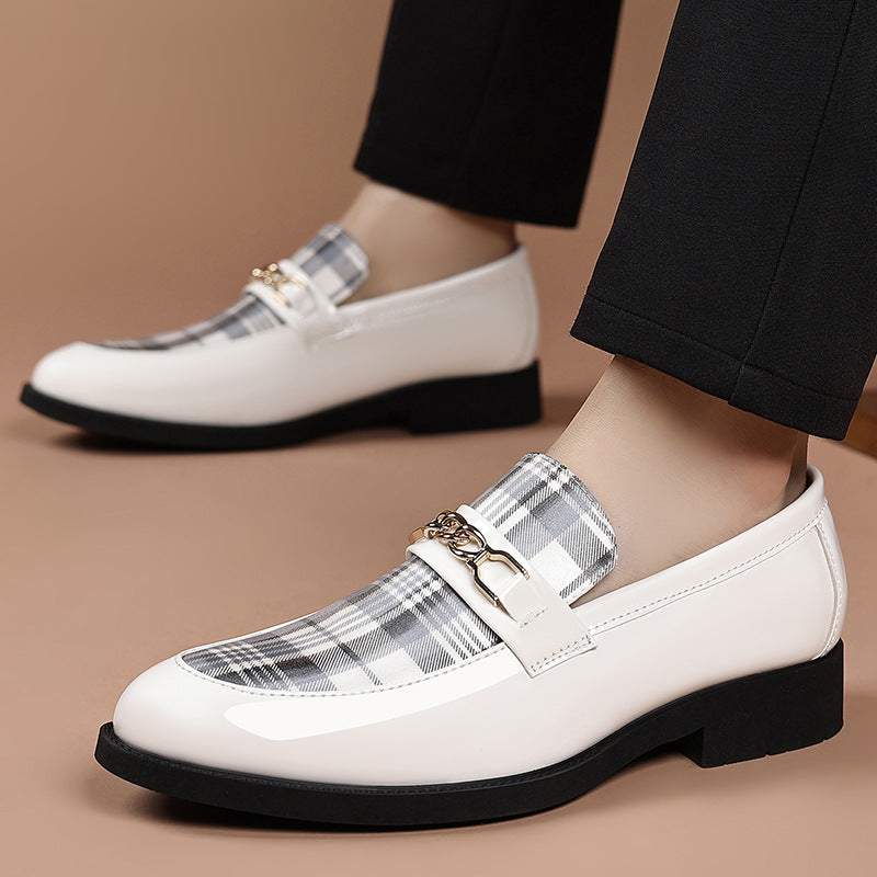 New plus size patent leather casual shoes - european & american style, pointed toe, trendy men's shoes for stylists, business & formal wear