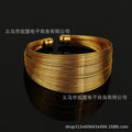 Wholesale cross-border women's copper wire minimalist bangle, fashion adjustable bracelet women's jewelry bangle