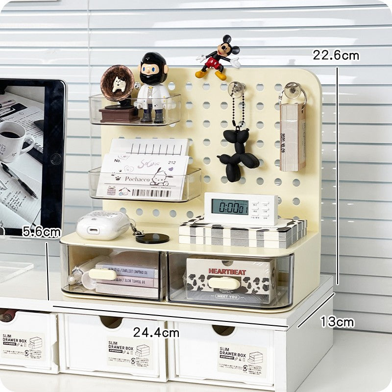 Storage box, drawer rack, office desktop desk, workstation, good things, women's hole board, finishing and remodeling artifact