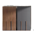 Wardrobe for home bedroom modern casual large capacity assembled multi-layer solid wood cabinet normcore storage light luxury wardrobe