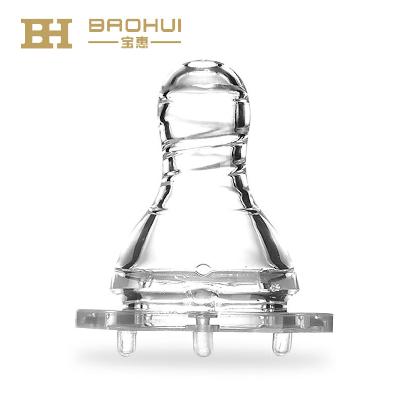 Realistic newborn baby pacifier - standard diameter, cross-cut, universal fit, wide-neck nipple