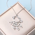 Wholesale disco sweater chains, european and american cross-border jewelry, astronaut stainless steel necklaces, unisex versatile chokers
