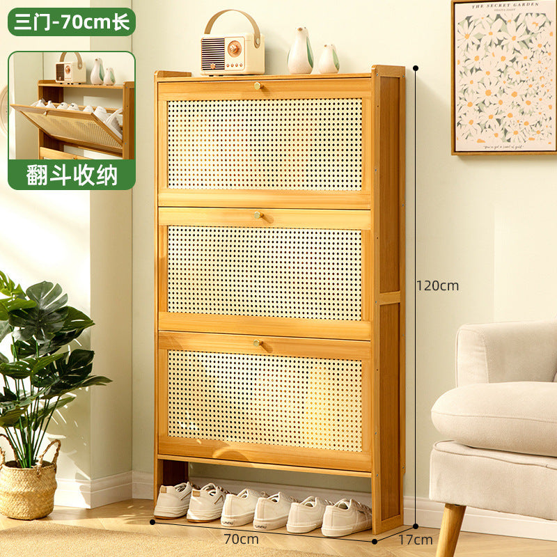 Simple shoe rack household door multi-layer with door dust-proof entry shoe rack shoe cabinet high vertical integrated storage rack
