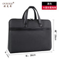 Portable briefcase zippered office bag conference bag satchel document bag document bag business bag printing logo
