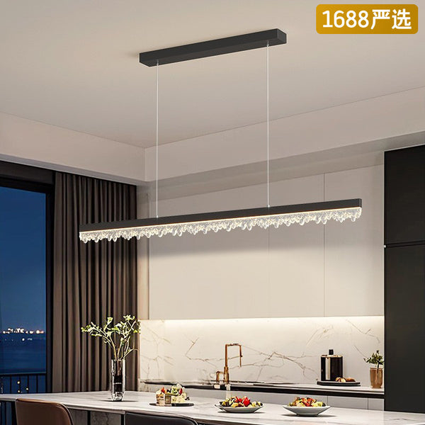 [Strict selection] Minimalist chandelier one-word chandelier 2025 new bar high-end Zhongshan lamps and lanterns