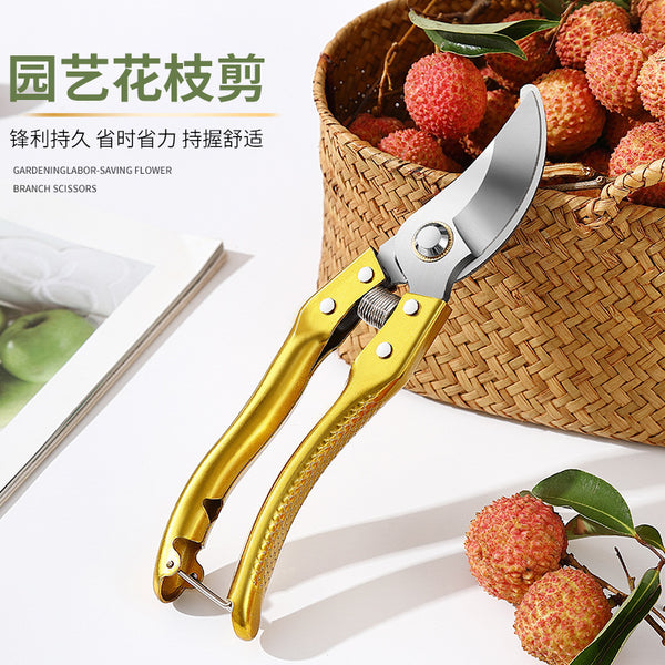 SK5 super labor-saving stainless steel pruning shears large thick branch shears household garden shears wholesale Yangjiang manufacturers