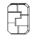 Popular wine rack wall-mounted storage rack wall-mounted storage cabinet bedroom wall creative plaid living room wall cabinet wall iron art