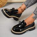 2026 spring new bowknot low-top flats - plus size platform shoes - british style export leather shoes for women - in stock