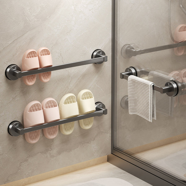 Suction cup bathroom slipper rack No punching toilet toilet drain hanger Wall hanging wall shoe slipper storage