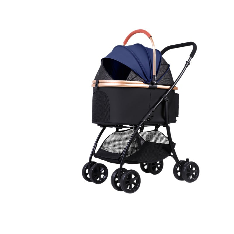 Inlair pet stroller - foldable dog and cat carrier for small breeds like poodles - lightweight pet stroller for amazon pet stores