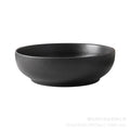 Ceramic 12inch large plate matte black 14inch large plate large bowl restaurant large plate boiled fish basin hotel plate wholesale