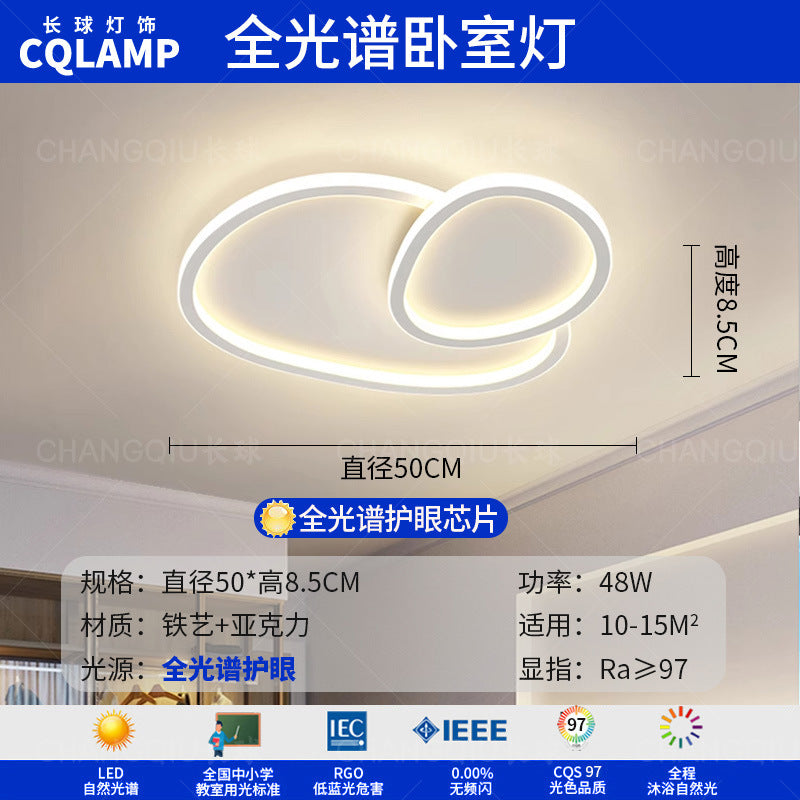 Living room light eye protection ceiling light cream wind simple whole house set lighting combination Zhongshan home improvement lighting high sense