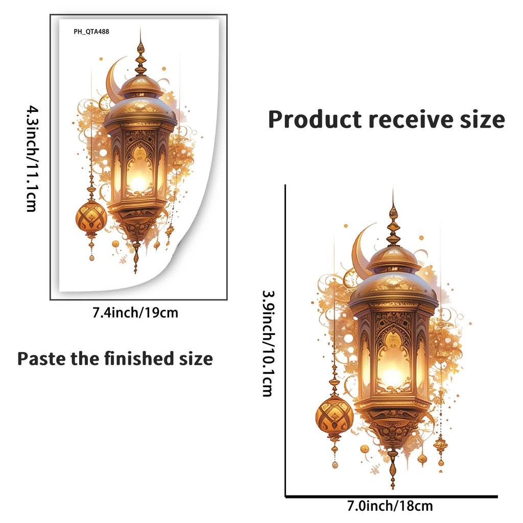 Cross-border   holiday decoration exquisite lighting stickers family warm room wall stickers wholesale