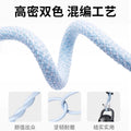66w braided fast charging cable - one-to-three data cable, compatible with huawei, apple, and android phones, 6a 3-in-1 charging cable