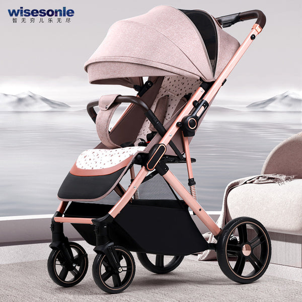 Wisesonle stroller can be used in both directions to promote lightweight folding portable stroller stroller Z8