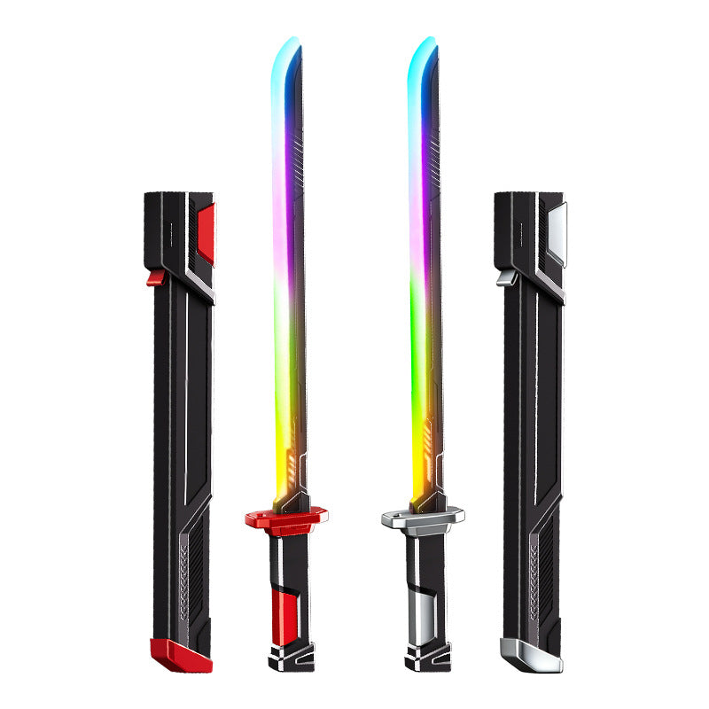 Tiktok viral spray firework lightsaber - wandering swordsman glowing laser sword - katana toy for kids & boys