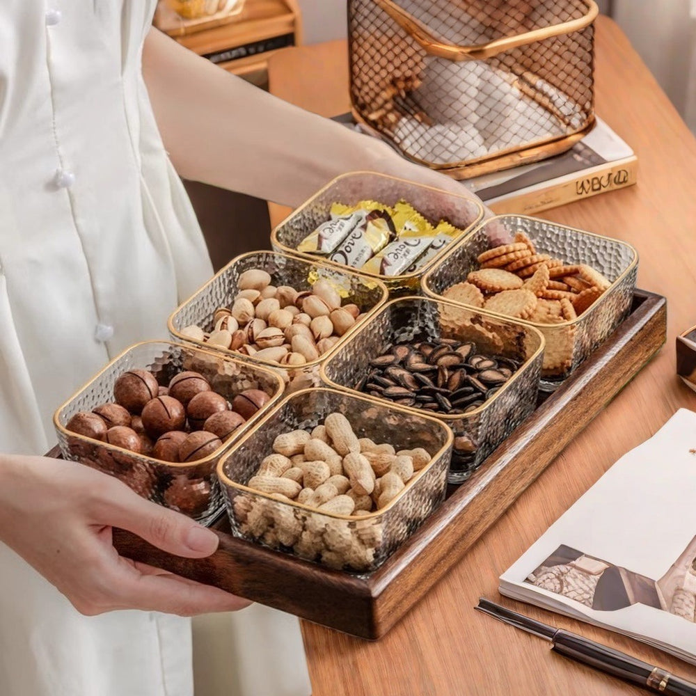 New chinoiserie fruit plate living room coffee tablefor home dried fruit melon seeds storage box candy plate snacks tea snacks fruit plate