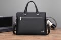 New men's fashion trend high-end laptop bag leather large-capacity bag briefcase messenger bag