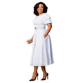 D3320exportplus size women's clothing  summer new fashion bubble elegant large skirt high waist african dress