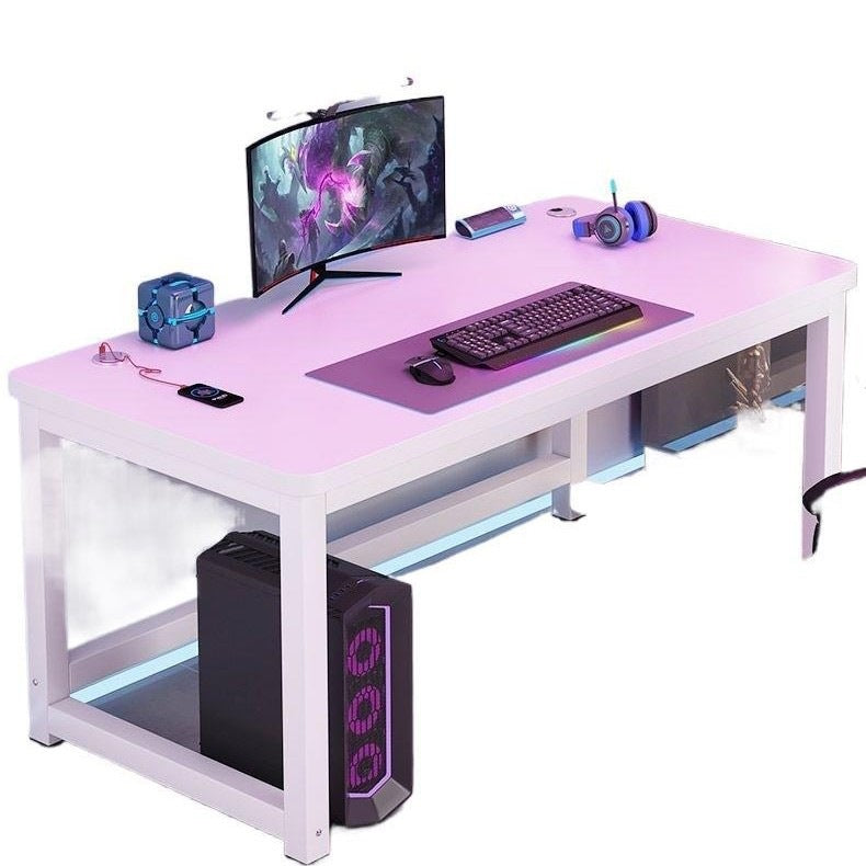 Desk desktop bedroom simple for home computer desk casual rental room carbon fiber plate pattern table simple e-sports table