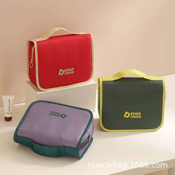 Dopamine Wash Bag Waterproof Multifunctional Large Capacity Makeup Portable Portable Cosmetic Bag Hook Wash Bag
