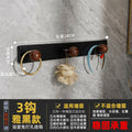 Bathroom patch punch-free round head hook strong load-bearing bathroom bathroom kitchen wall hanging punch-free clothes hanger