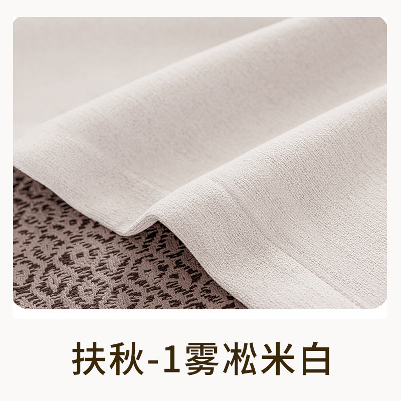 New double-sided chenille cotton linen blackout curtains - premium style for bedroom, living room, balcony - vintage-inspired ready-made curtain fabric