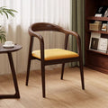 Designer ash back dining chair scandinavian solid wood book chair armrest seat study chair horn chair president chair