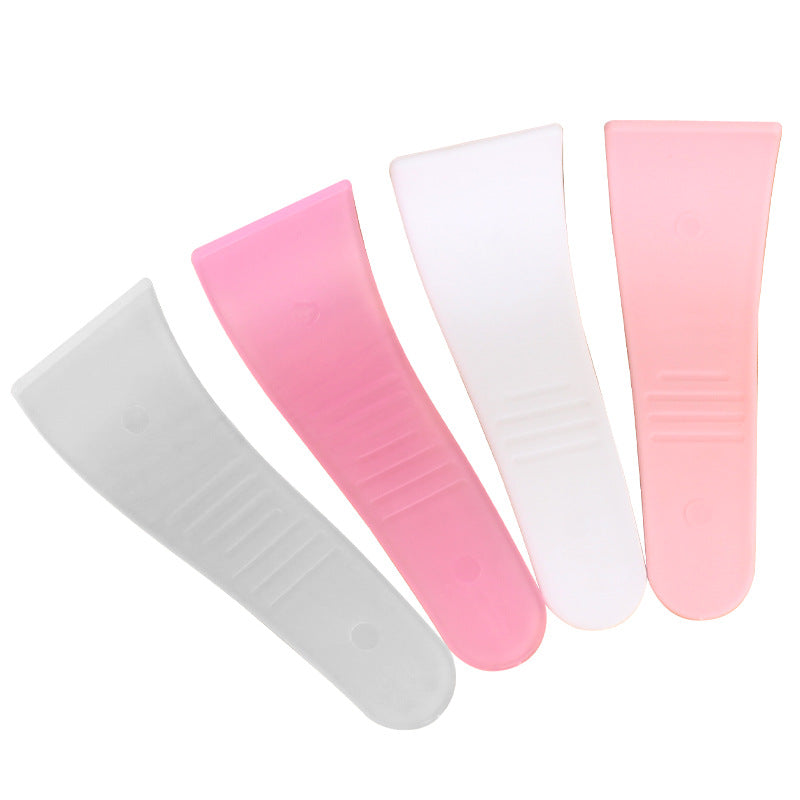 Hair removal cream scraper curved pp facial mask plastic beauty tool beauty salon hair removal scraper special spoon