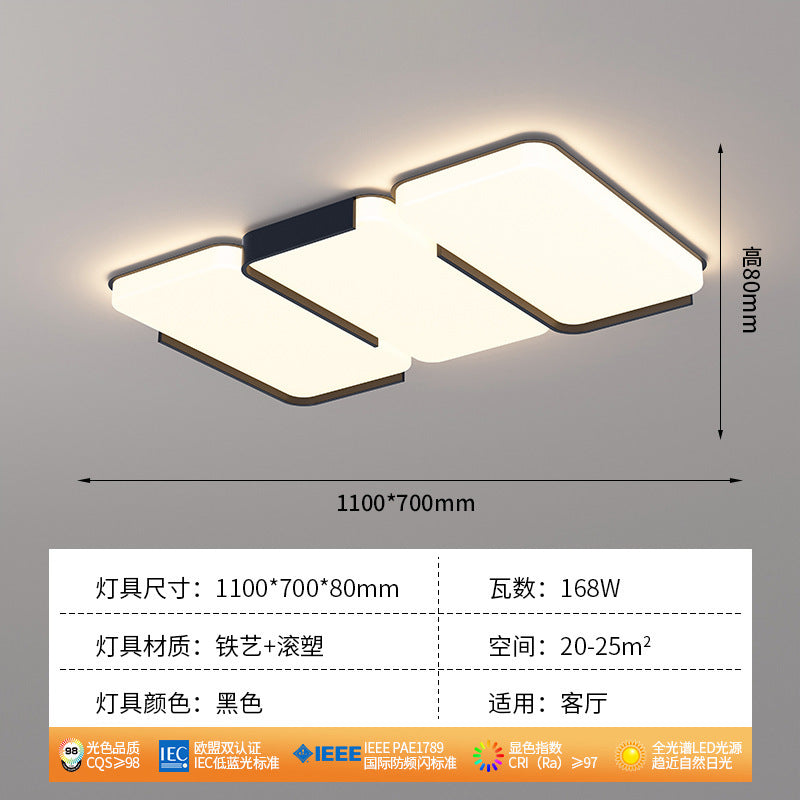 Living room light simple modern atmosphere creative main light 2025 new ceiling light whole house Guangdong Zhongshan lighting package