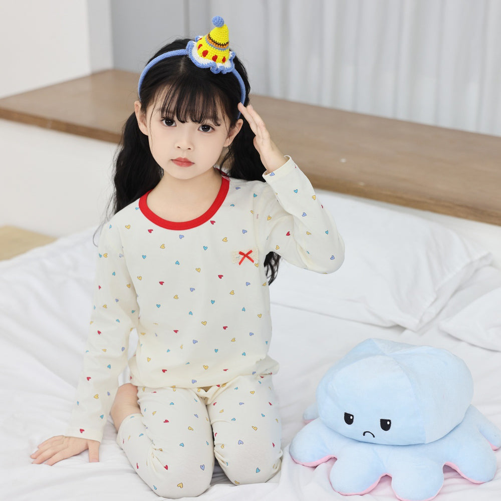 New children's home wear set: boneless, class a, pure cotton loungewear for baby boys and girls - autumn collection