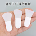 Cosmetic beauty silicone-like brush mask applicator - short handle, new mini mud mask smoothing facial beauty tool