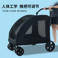 wholesale medium and large dog outdoor stroller pet stroller golden retriever giant dog foldable dog auxiliary stroller