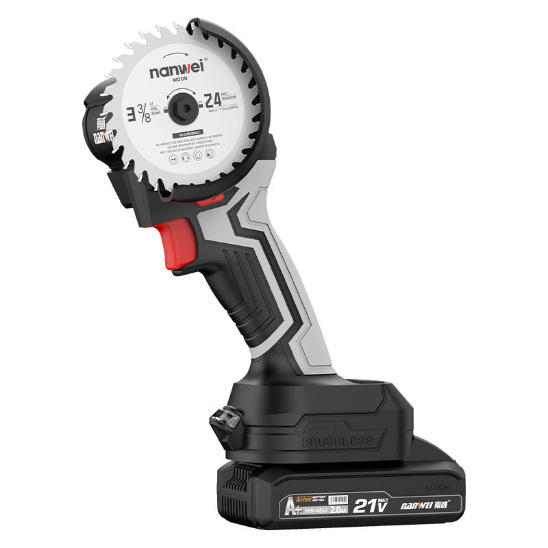 Nanwei brushless mini angle grinder 3inch - multi-function cordless hand grinder, polisher, and cutter