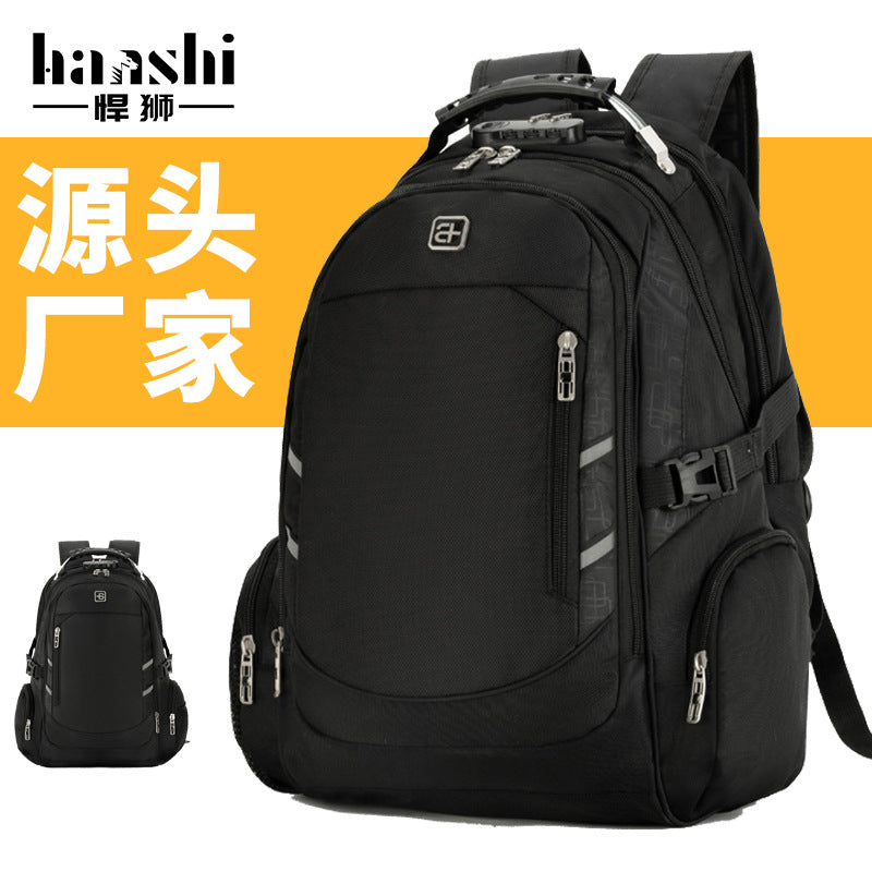 Cross-border casual backpack men's waterproof and anti-theft computer backpack men's fashion large-capacity outdoor travel backpack
