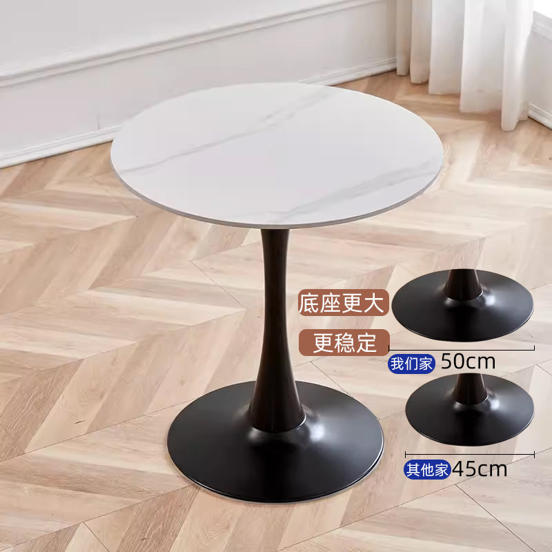 Round coffee table living room home tulip casual reception negotiation small round table casual balcony small tea table and chair combination