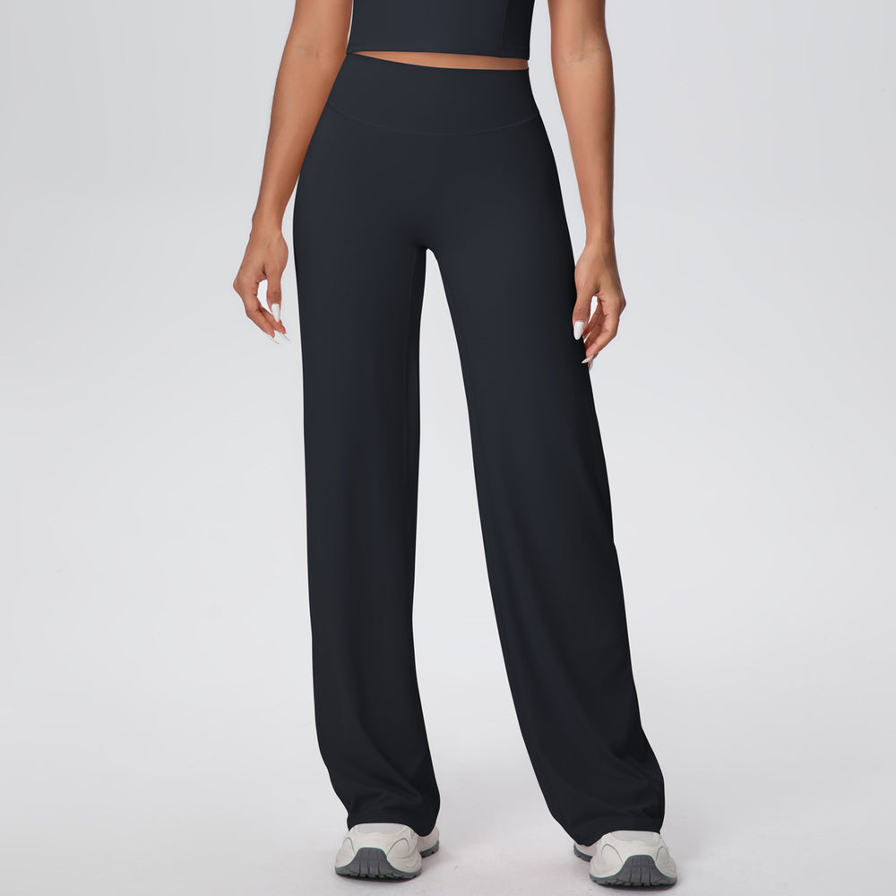 nude feel tight yoga pants high waist hip straight-leg pants looseslimming look outdoor sports running fitness pants