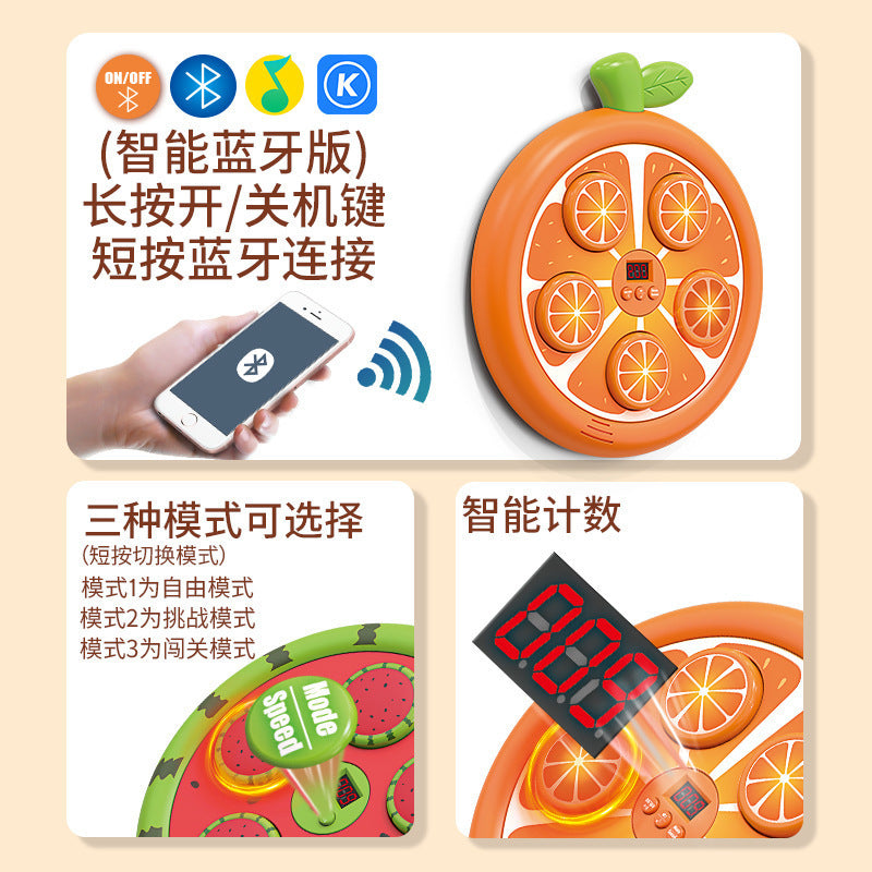 children's fun fruit boxing target bluetooth smart music rhythm electronic boxing trainer kids toy