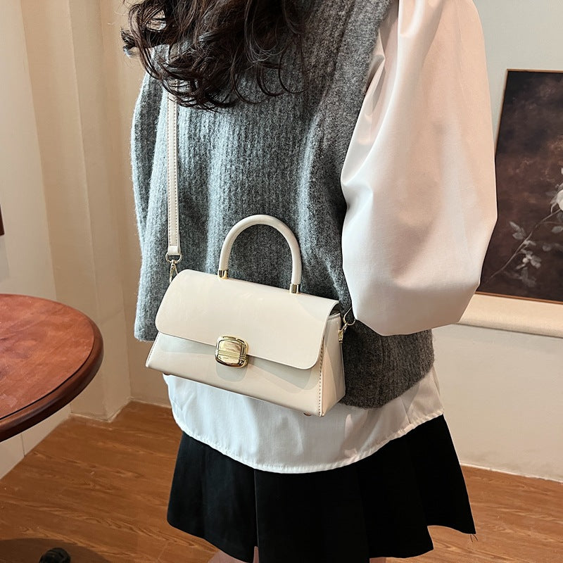 Retro pu handbag small bag women's high-end sense niche medieval underarm bag versatile single shoulder messenger bag women's bag