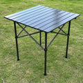 Outdoor folding table, camping table, live broadcast stall, egg roll table, mahjong table, height-adjustable square table, camping table