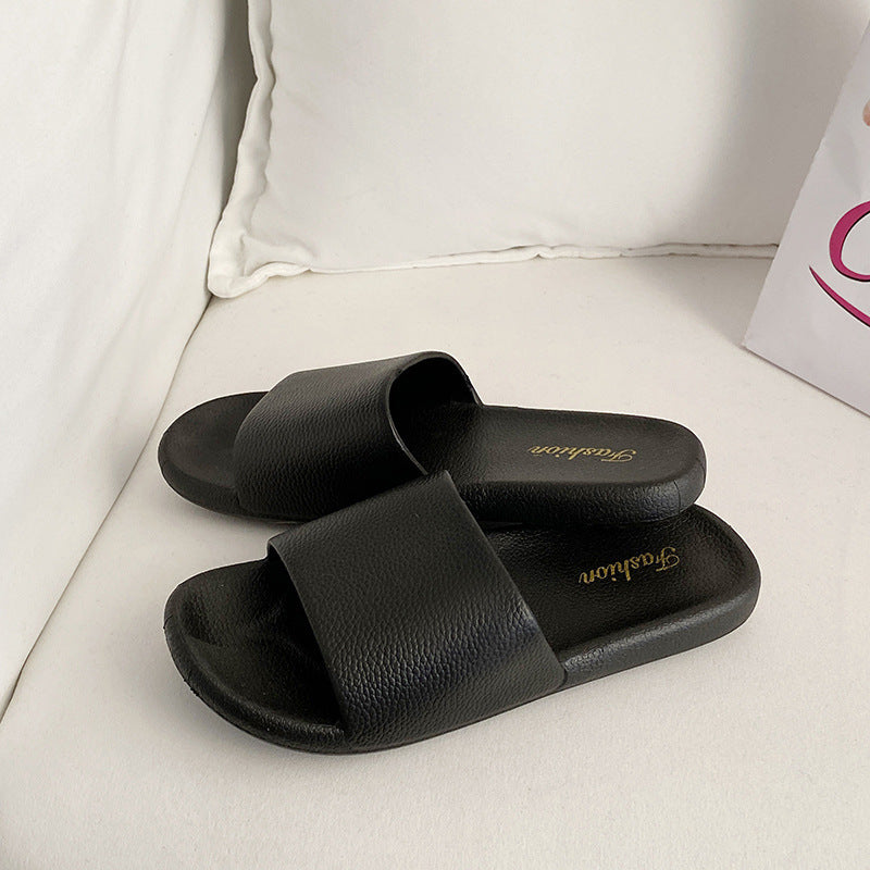 2024 new home indoor slippers for men and women, summer indoor couple beach sandals, flat bottom slides for outdoor wear