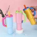 Amazon dopamine large capacity ice cup 304 stainless steel vacuum insulated mug with portable handle - perfect for car use