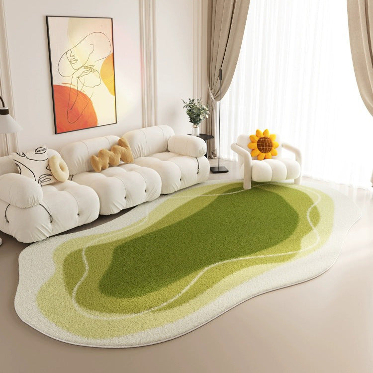 Living room carpet fall and winter cream style imitation cashmere bedroom bedside accessible luxuryclassy sofa coffee table special-shaped non-slip floor mat