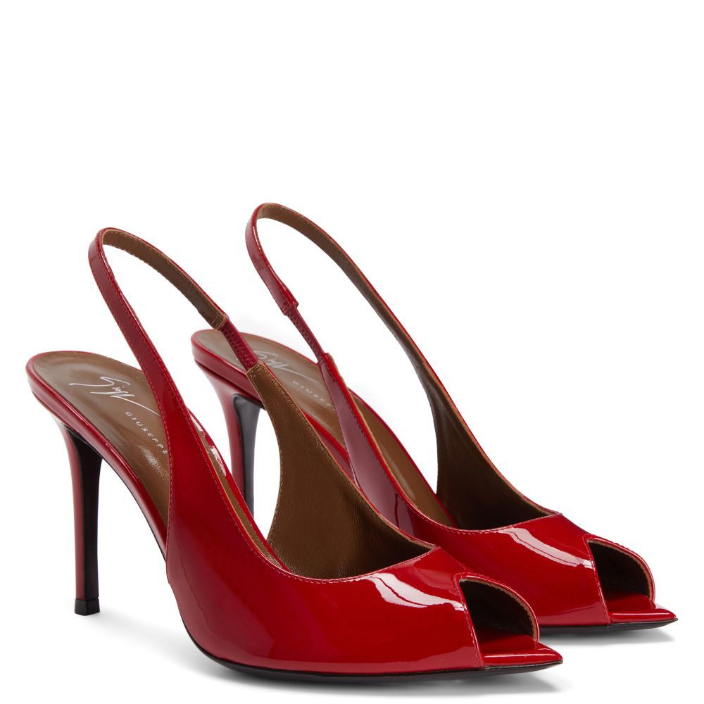 2026 summer new open-toe pointed-toe stiletto heel sandals - patent leather peep-toe heels for women - cross-border european and american style