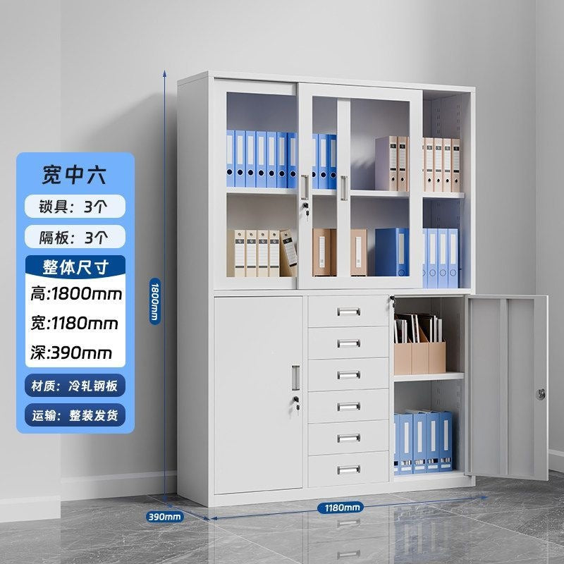 Iron file cabinet low cabinet office data file cabinet steel financial voucher storage cabinet for home storage cabinet